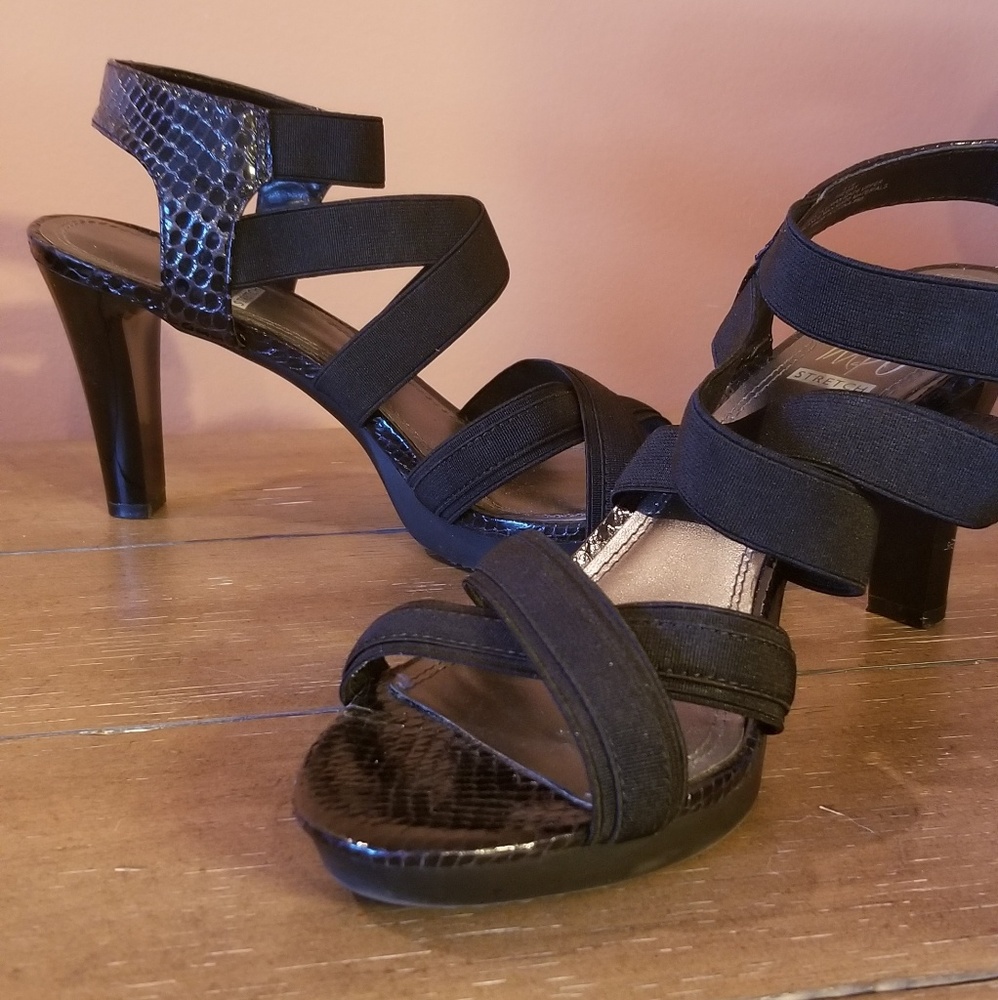 Black Strappy Heels